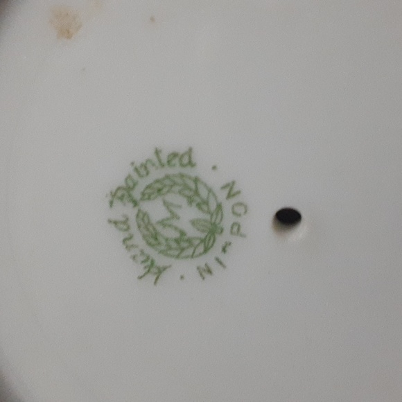 Vintage Rare To Find Hand Painted Noritake Nippon Sugar Cup With Spoon and Plate - Picture 3 of 3